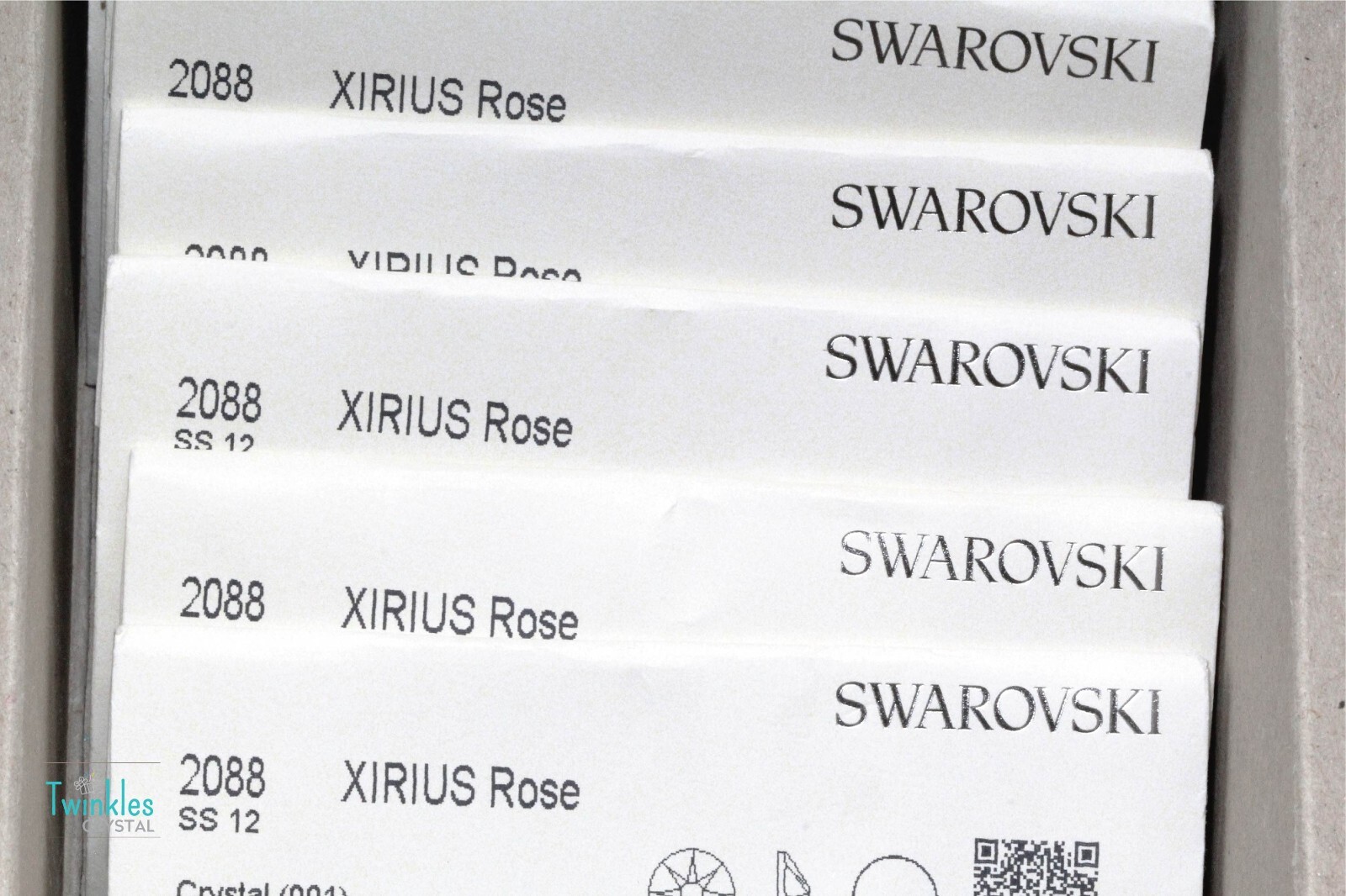 3mm (24-144pcs) Clear – Swarovski FlatBack Crystal Foil – 2088-SS12-001F