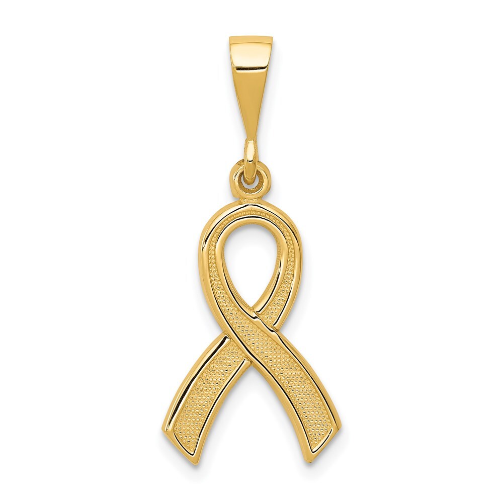 14K Yellow Gold Awareness Pendant K580