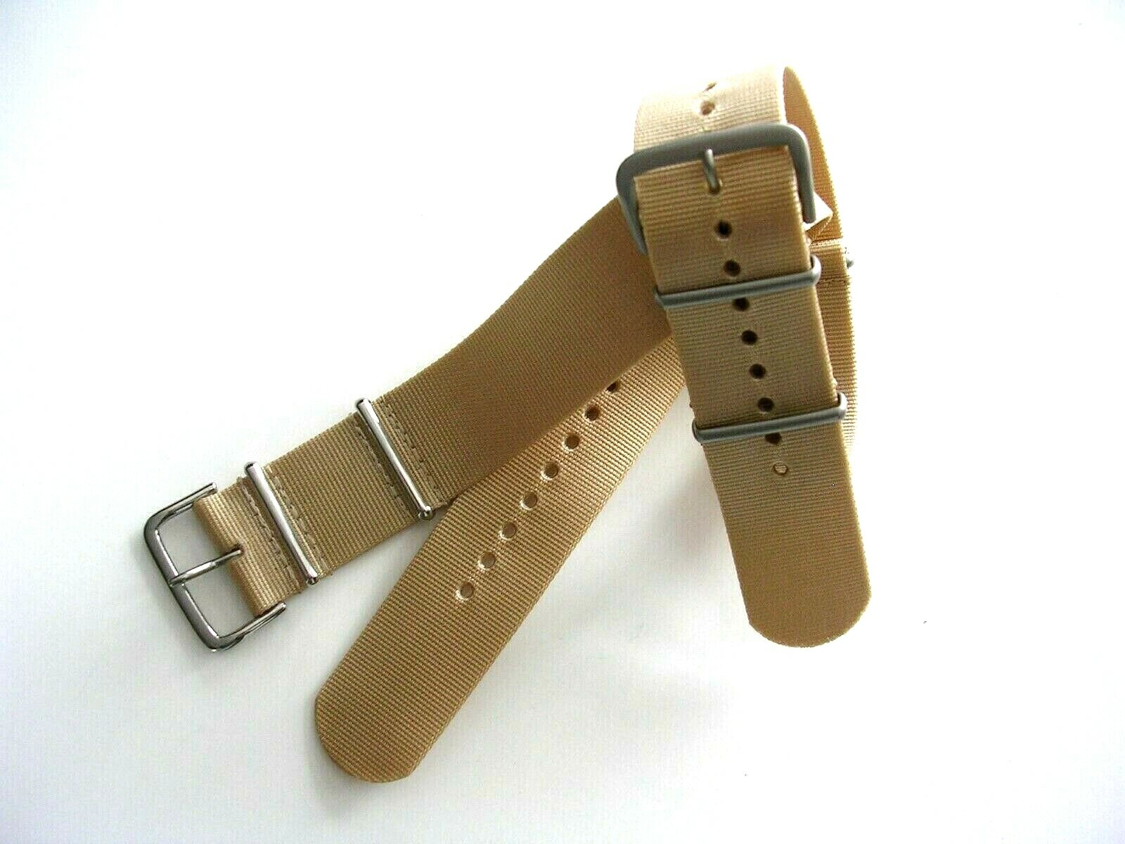 Tan NATO G10 strap prem Ballistic nylon military Mil Spec MoD watchband USA ship