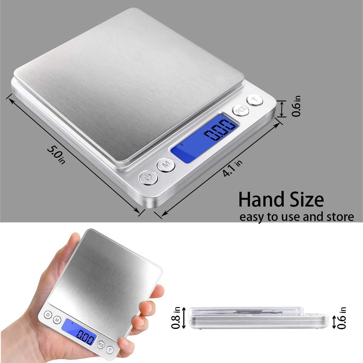 Mini Digital Scale with 0.01g Accuracy – Perfect for Herbs, Gold, and Food Items