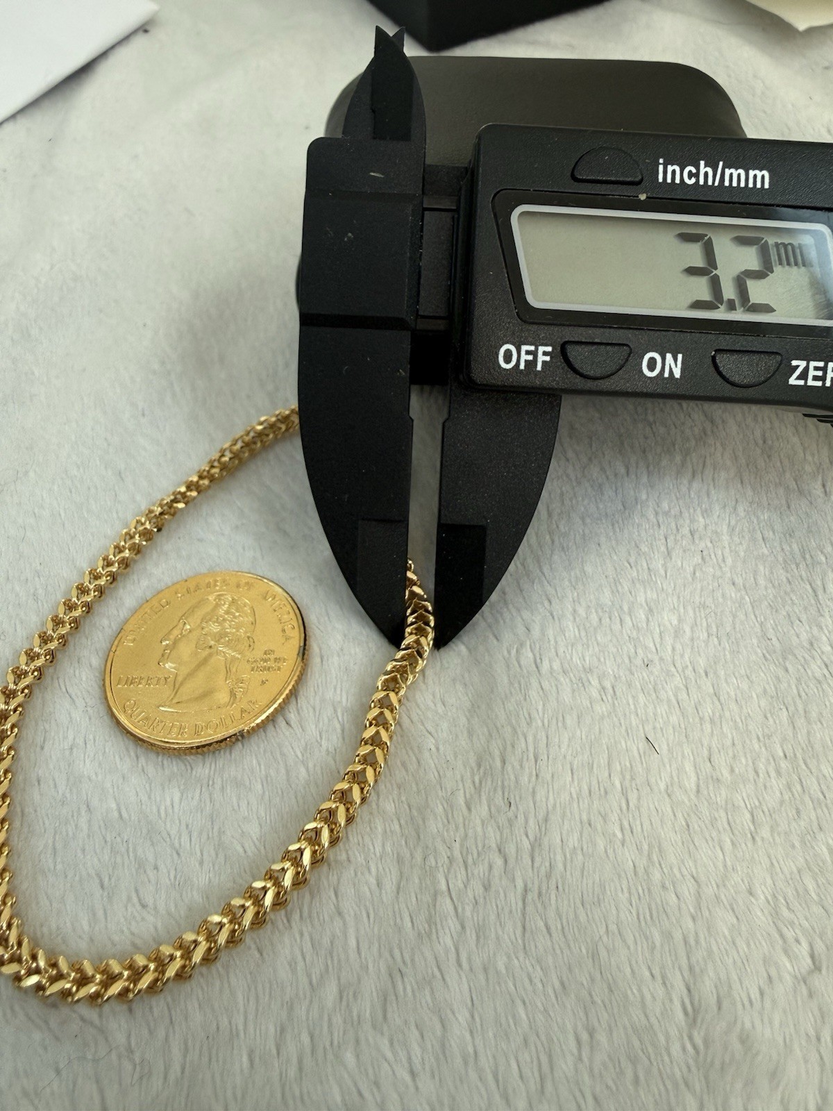 10kt solid yellow gold franco chain link bracelet 3.2mm 8 inch stamped new
