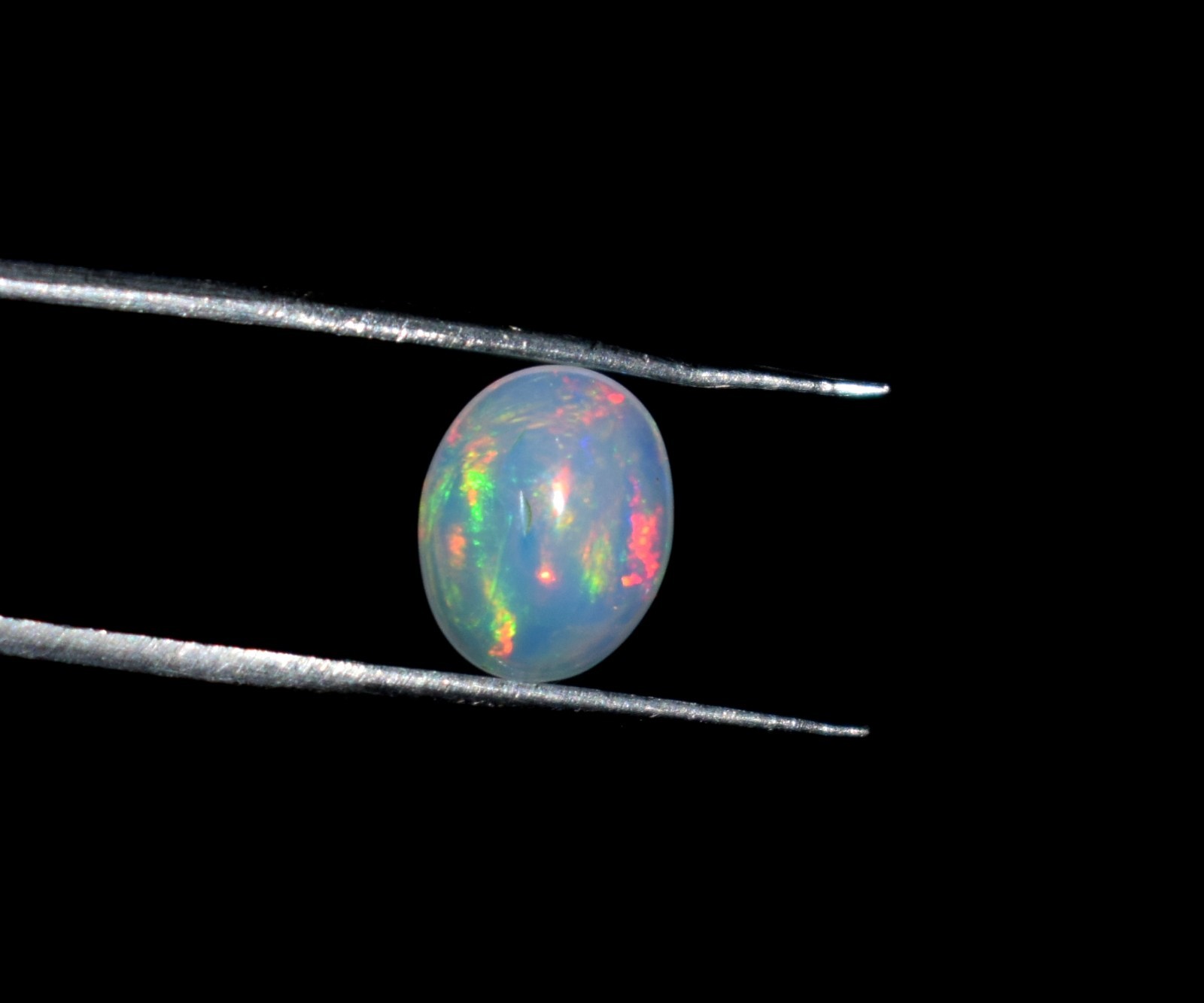 Natural Ethiopian Wello Fire Opal Cabochon Gemstone 7X9mm Loose AAA A06