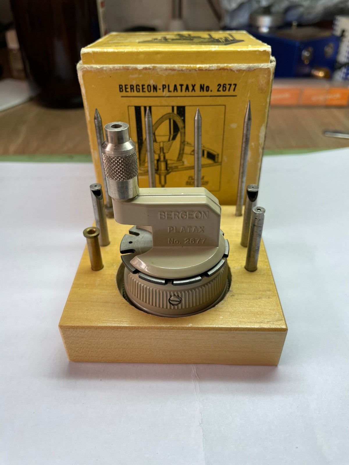Bergeon Platax 2677 Balance Staff Insetting Removing Tool Set Vintage Swiss