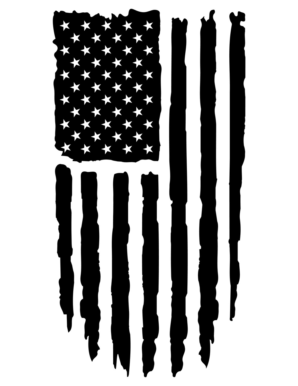 Distressed American Flag – Custom Engraved Military-Style Dog Tag
