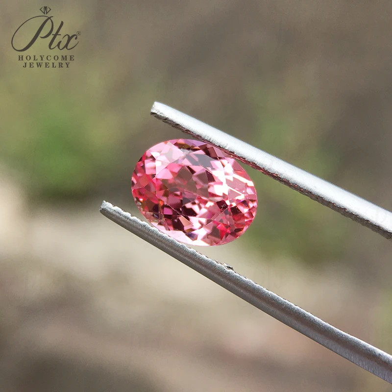 Lab Grown Padparadscha Sapphire Oval Shape Loose Gemstone AGL Selectable Beads