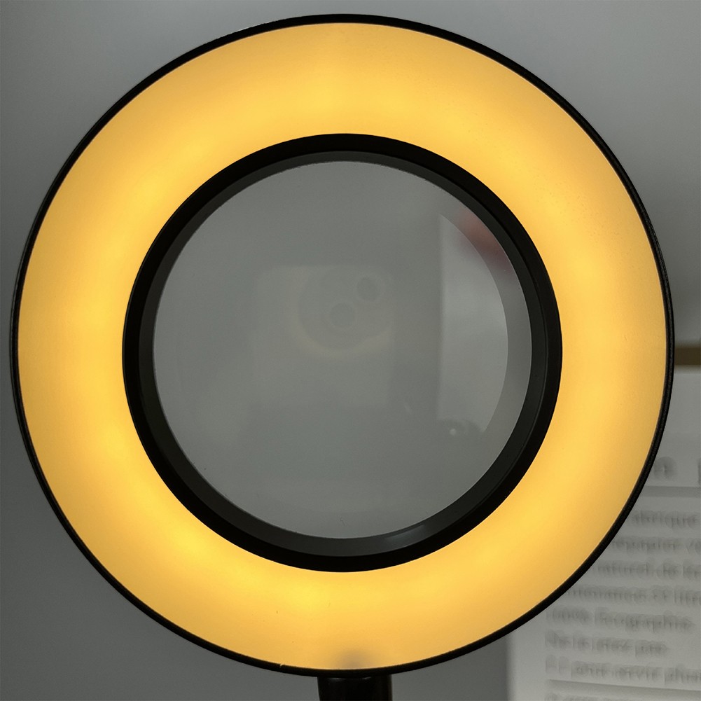 10X Magnifying Glass Desk Light Magnifier LED Lamp Reading Lamp With Base&Clamp