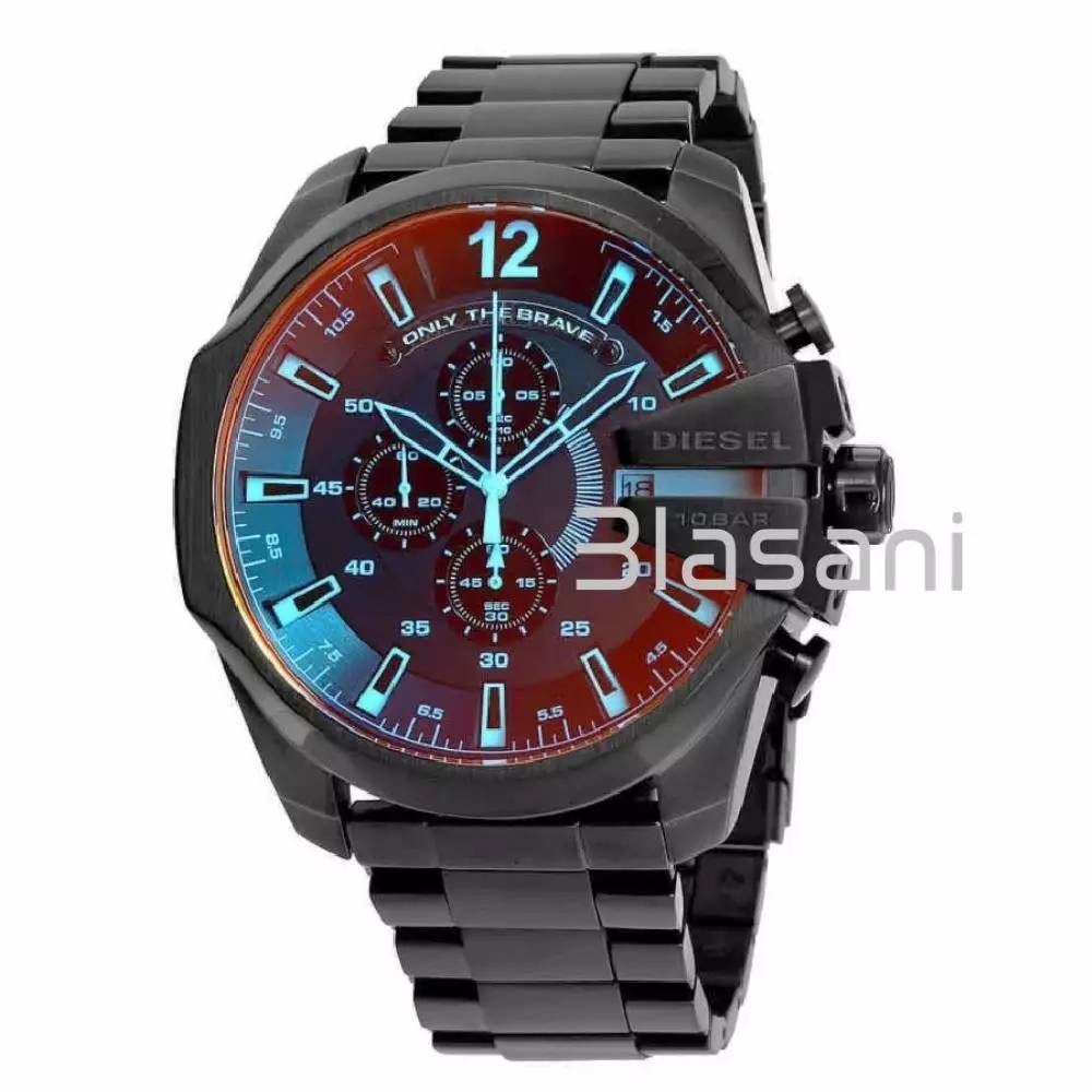 Diesel DZ4318 Mega Chief Men’s Black Ion-plated Stainless Steel Watch 59X51mm