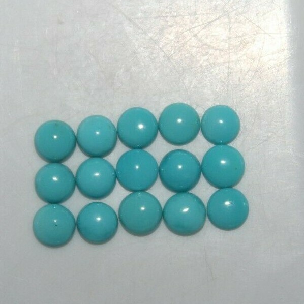 Blue Turquoise 4mm & 5mm Round Cabochon Loose Gemstone(s)