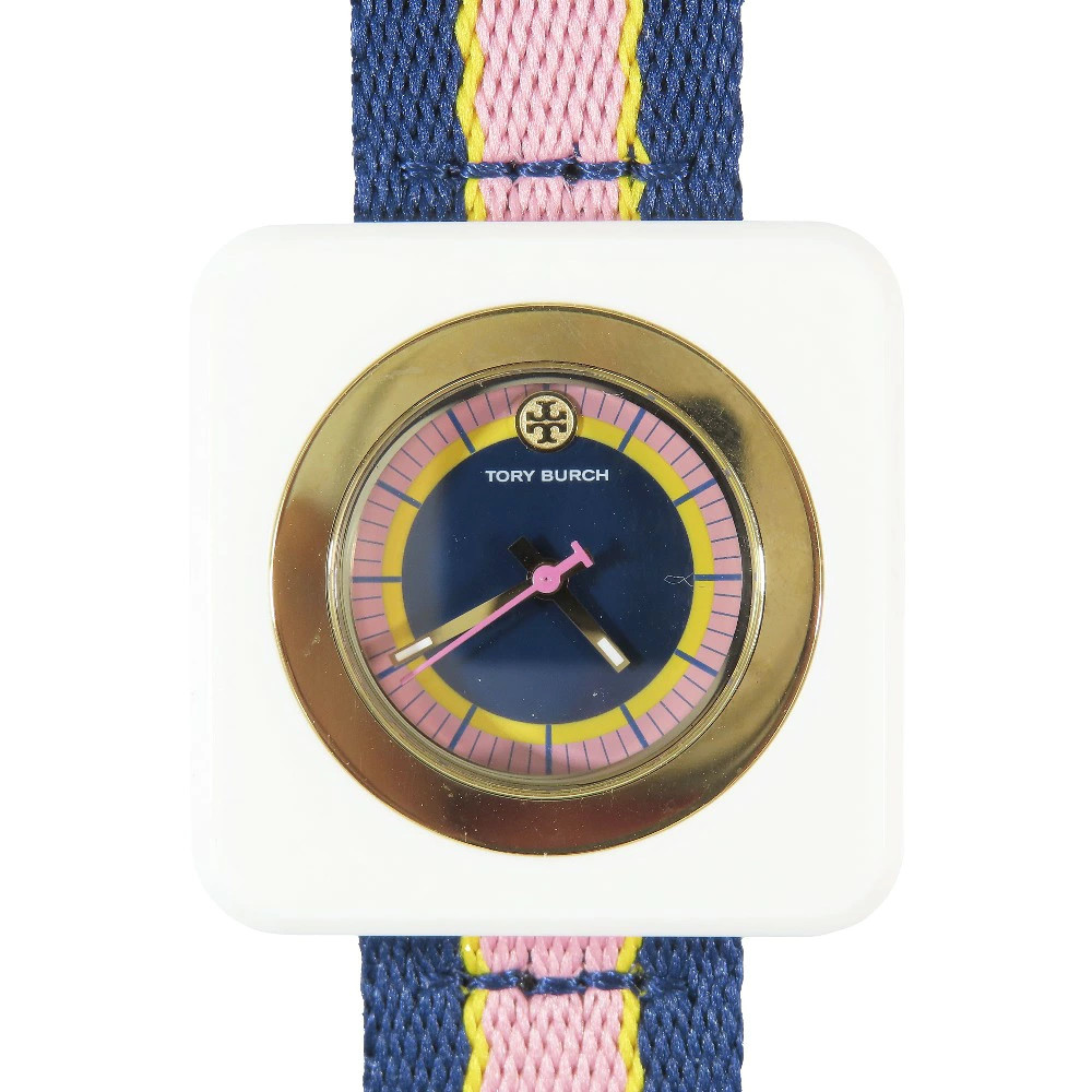 Used Excellent Condition Tory Burch The Izzie Nylon Strap Watch Quartz Watch TBW
