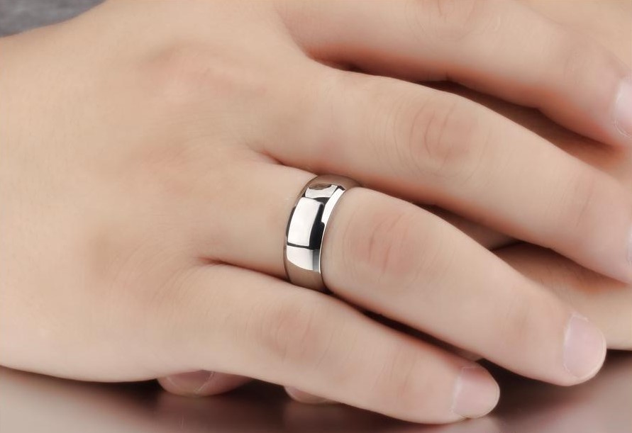 Silver Stainless Steel Ring Comfort Fit Plain Wedding Band 3MM-6MM Sizes 5-12
