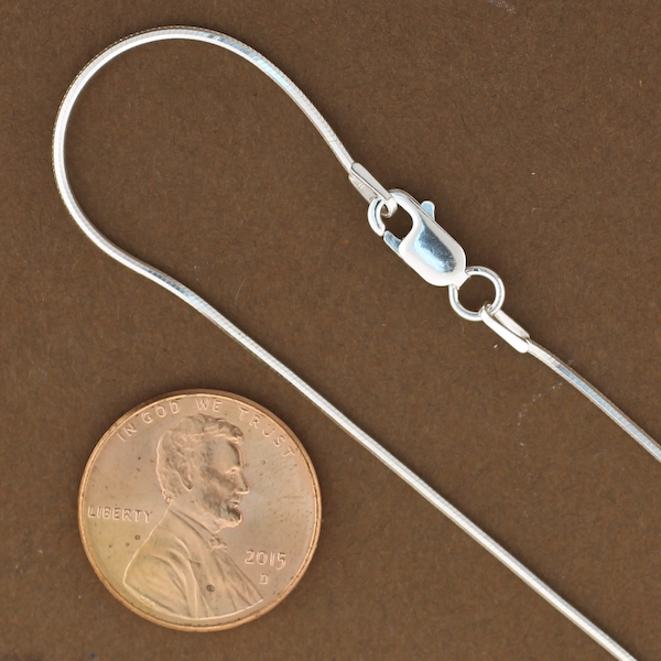 .925 Sterling Silver Mirror Snake Chains. Wholesale Chains16″,18″,20″,22″,24″,30