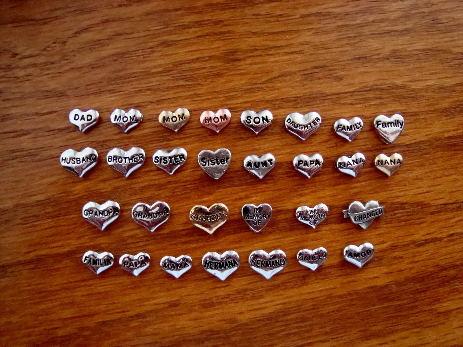Authentic Origami Owl “Your Choice” of Family Relation Heart Charms (#14)+ A