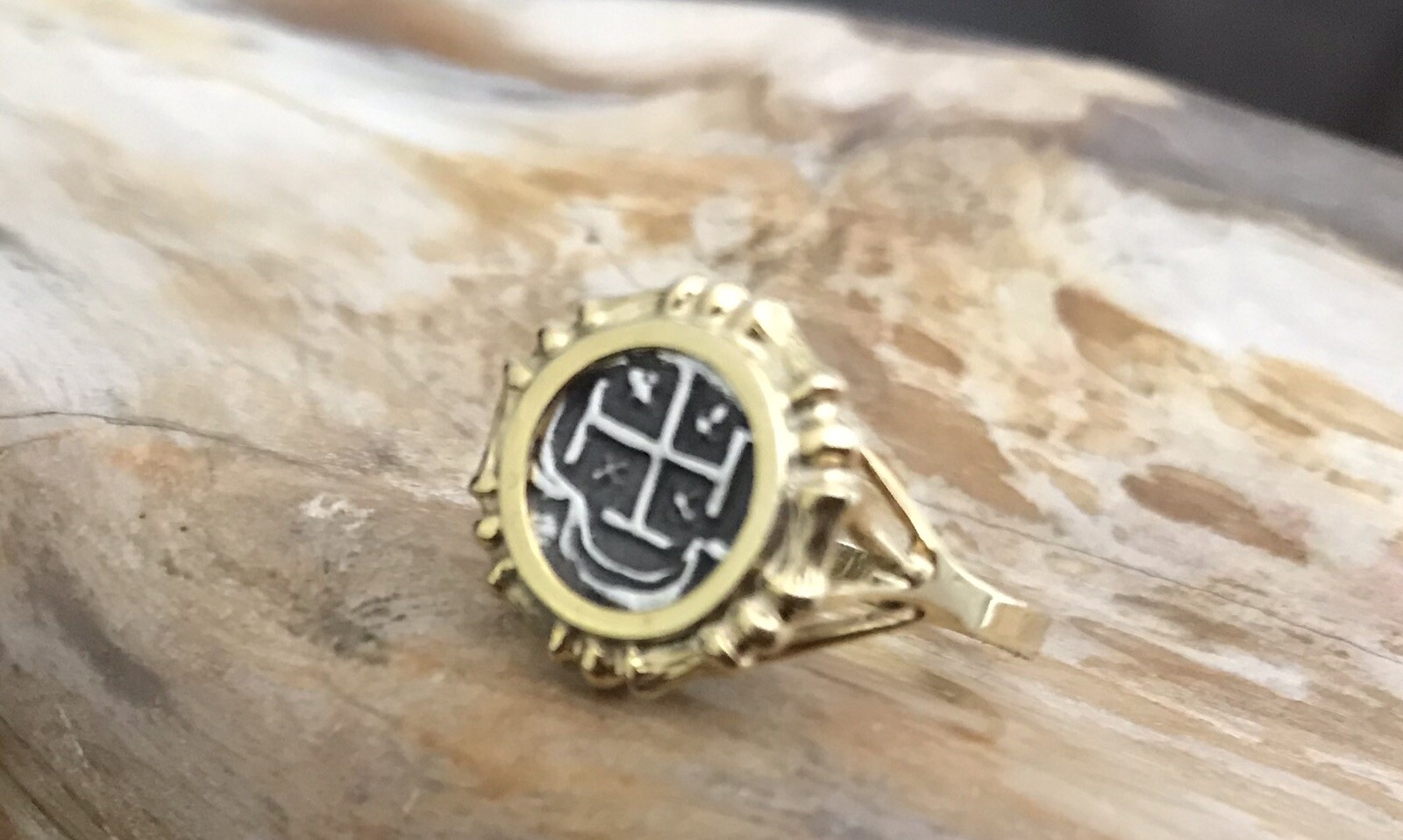 Atocha Coin Ring Ladies GP /925 Silver Sunken Treasure Shipwreck Coin Jewelry