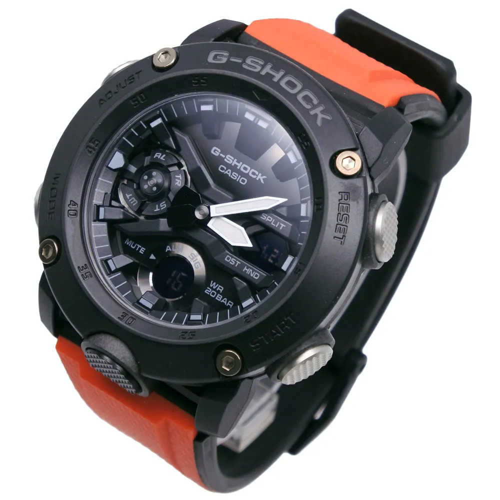 【CASIO】Casio G-SHOCK Carbon Core Guard GA-2000-4JR Carbon x Resin Black x Or