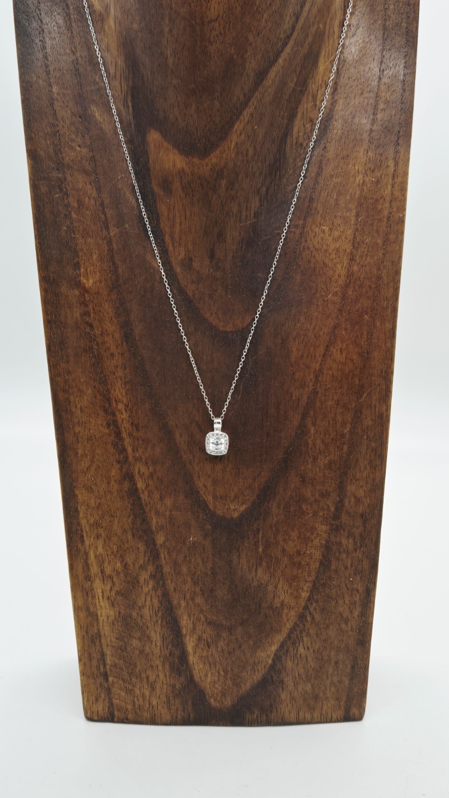Kohl’s Radiant Gem Necklace Lab Created White Sapphire Diamond Accent 18 in