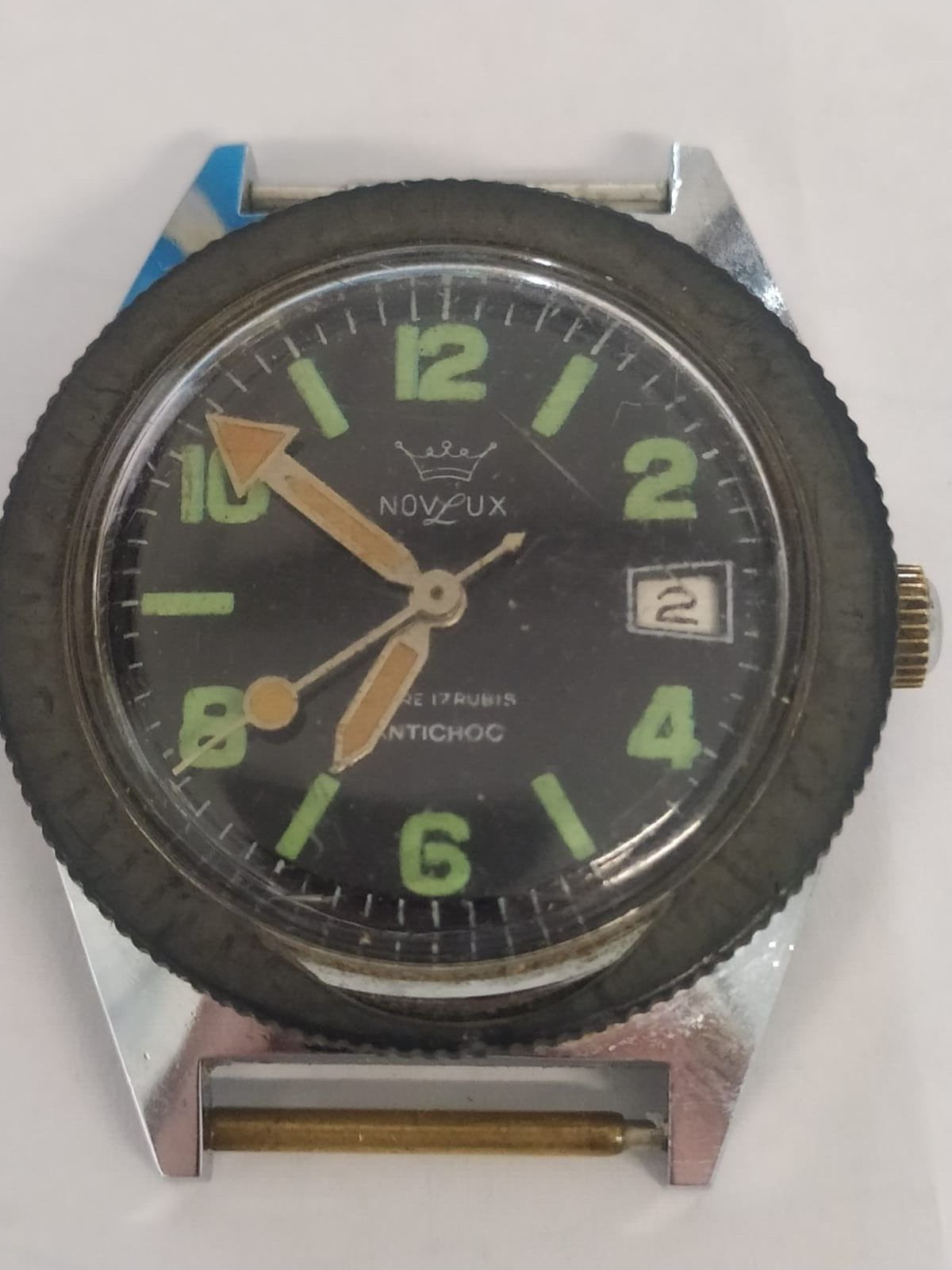 Vintage Novlux – Diver – Men – 1960-1969 FOR PARTS ONLY Good balance for Repair