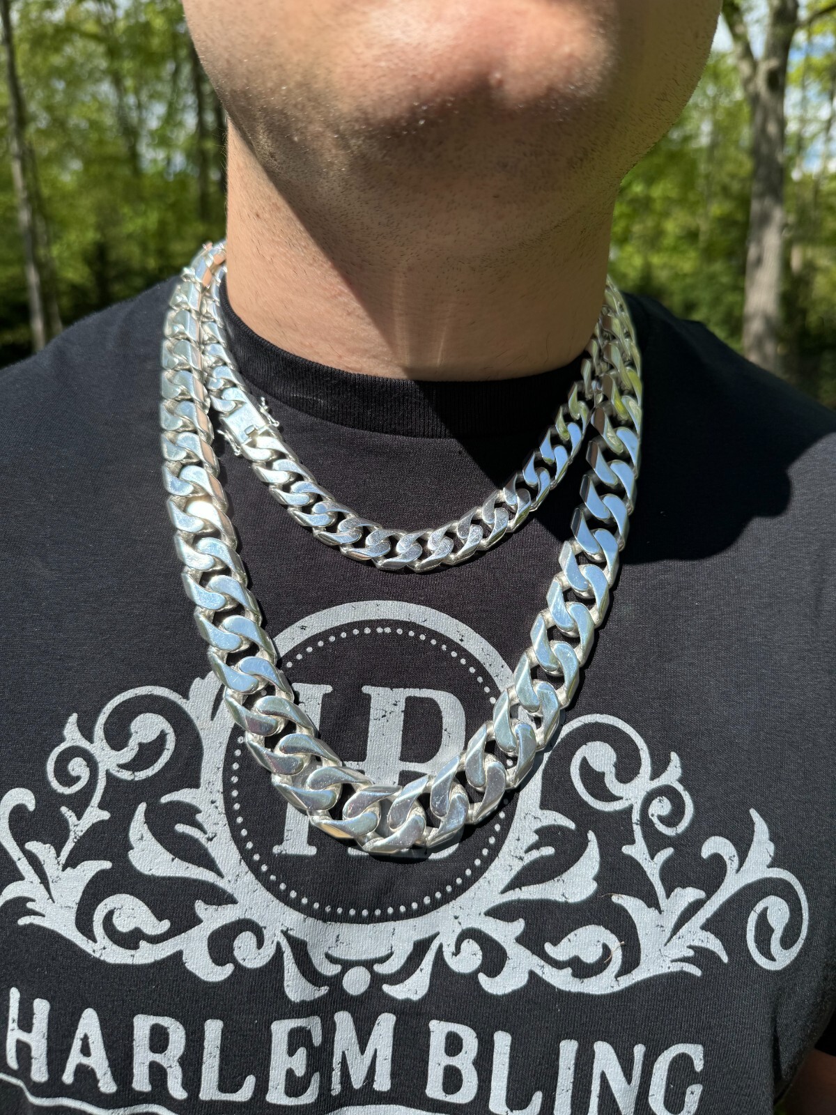 Handmade Miami Cuban Link Chain Necklace / Bracelet Real Solid 925 Silver 6-20mm