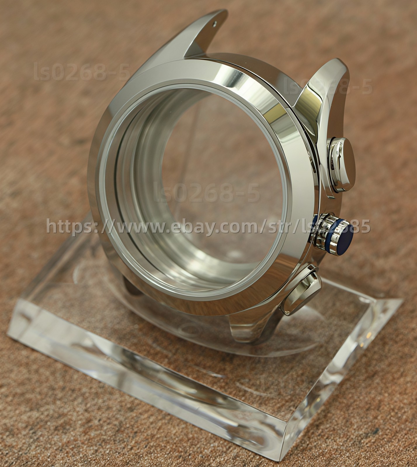 DIY SET for ETA 7750 watch case + dial + hands sapphire 38mm 10ATM NEW