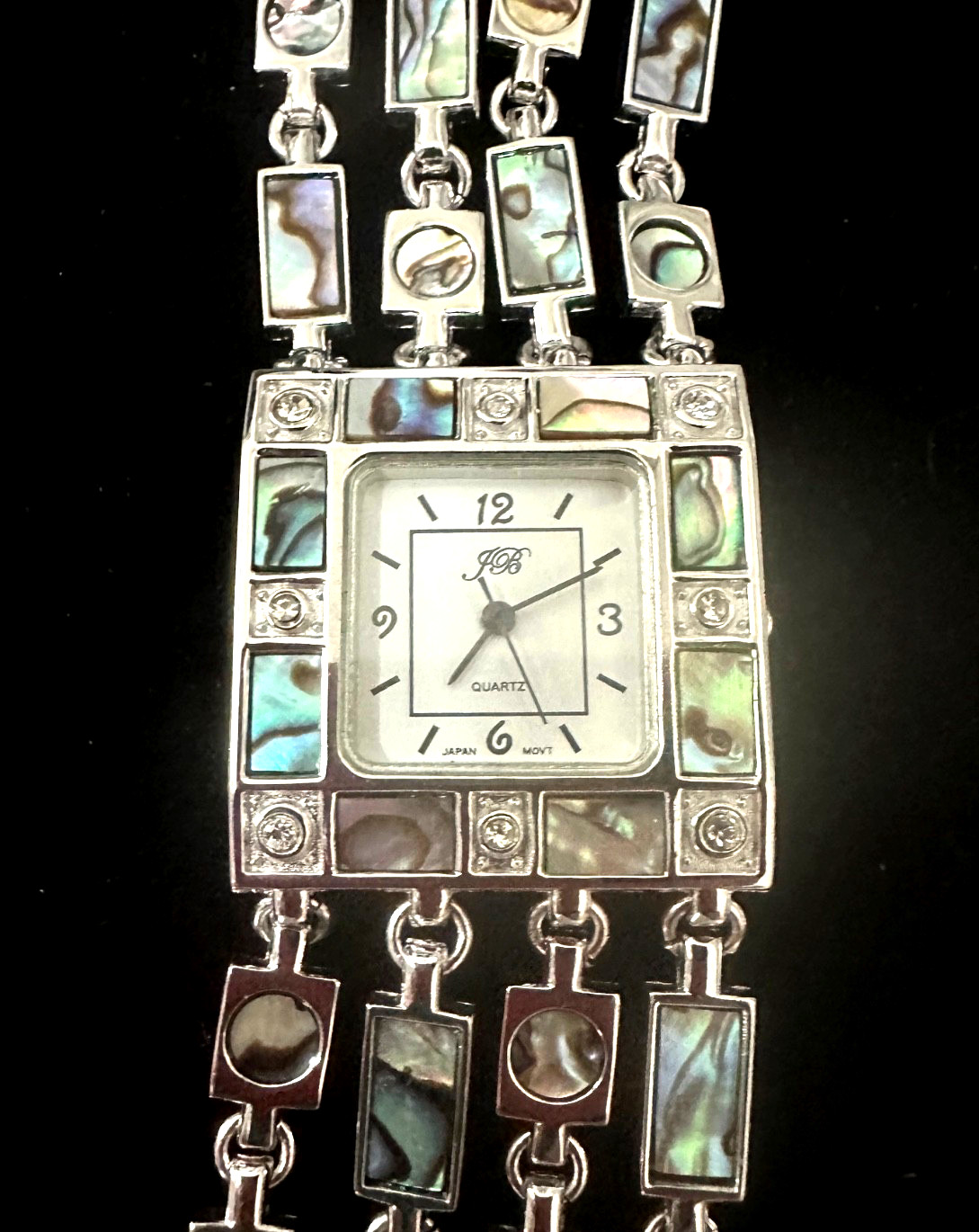 Lia Sophia WATCH Abalone & Mother of PEARL 7-9 In BAND/Bracelet QUARTZ Movement