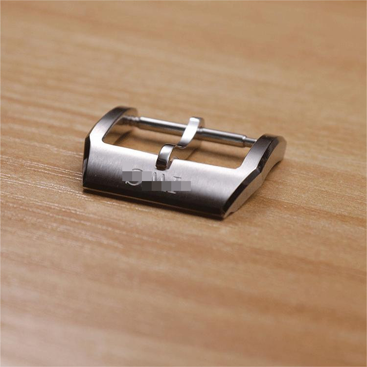 REPLACEMENT 18MM STAINLESS STEEL PIN BUCKLE CLASP FIT FOR IWC WATCH STRAP SILVER