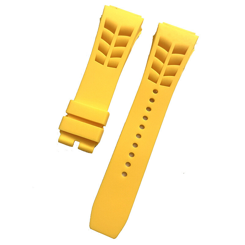 25mm-Spring Bar-Watch Rubber Band Strap For RICHARD MILLE RM011 RM-11