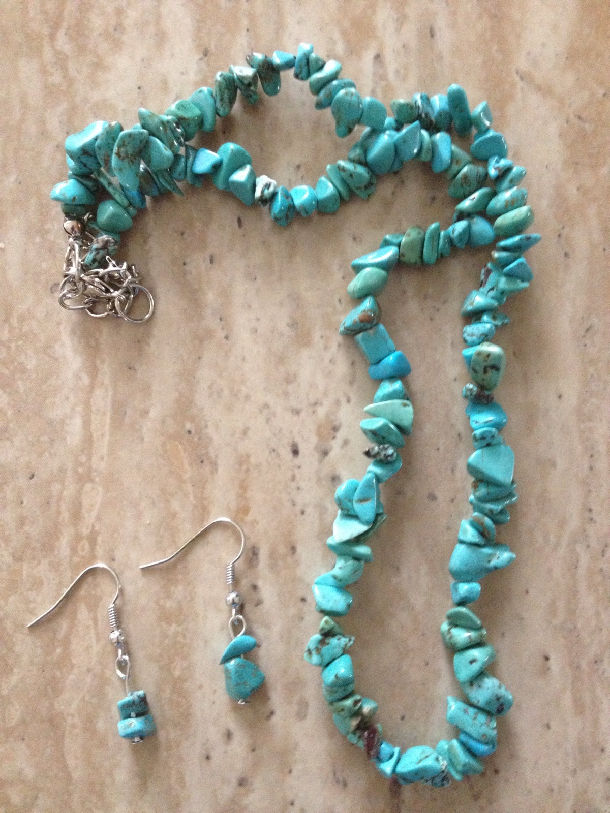 Wholesale 36 Turquoise Sets (necklace/earring) 18 Inches-buyer gets all 36 Sets