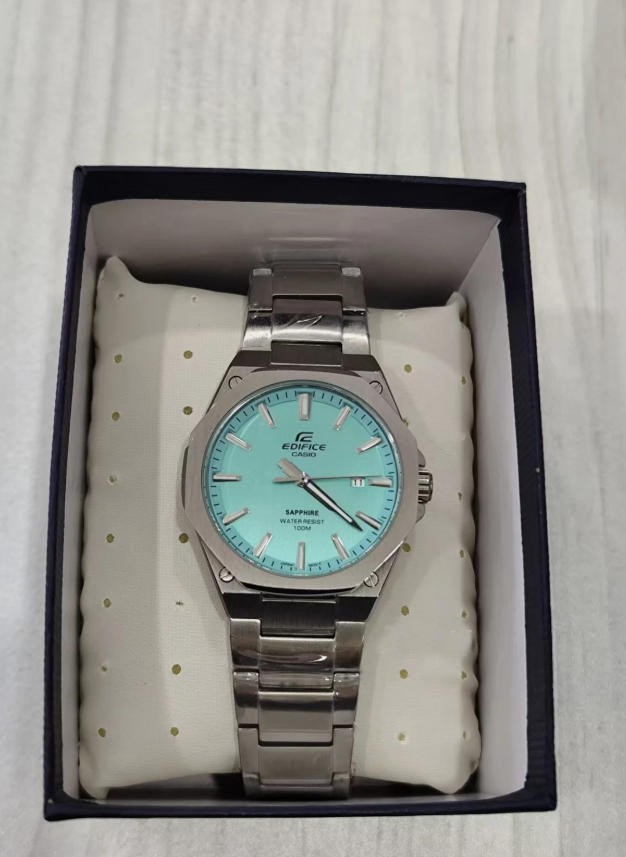 CASIO Edifce Sapphire crystal steel band Men’s watch EFR-S108D-2BV