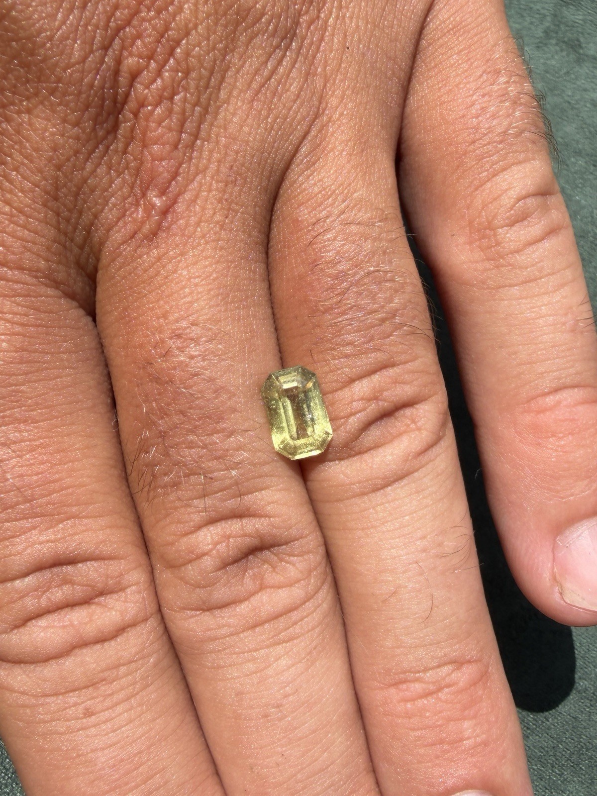 2.61 ct Golden Yellow Emerald Cut Sapphire | 9.4 × 6.1 × 4.5 mm