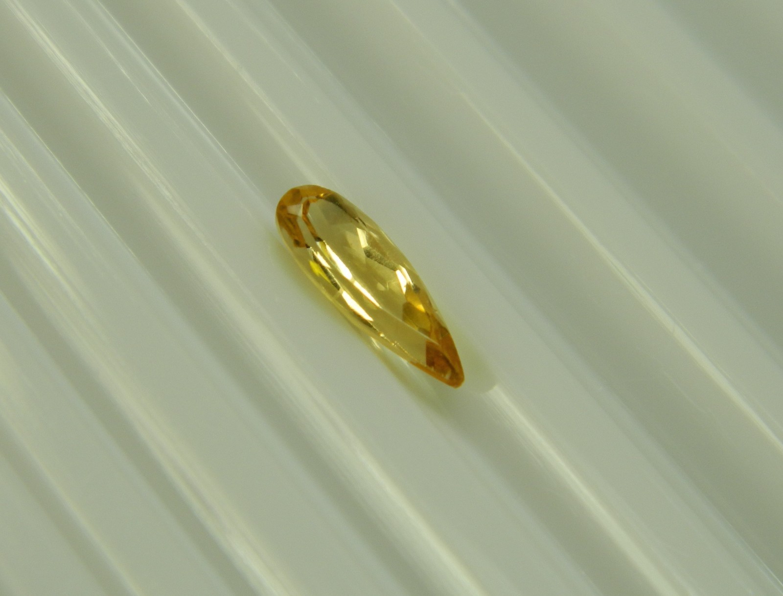 Imperial Topaz 1.11 Ct Clarity VVS Pear Cut Natural Golden Brazil I214