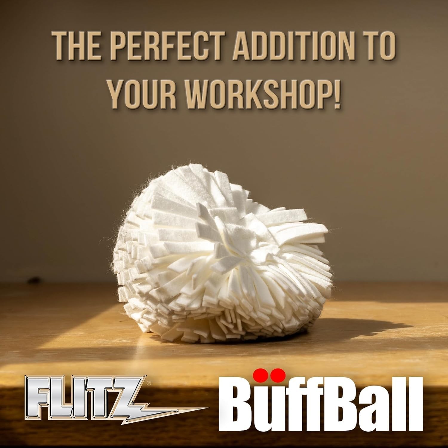 Buff Ball w/ 1.76oz Metal Polish Paste – 5in Drill Buffer Polisher Attachment…