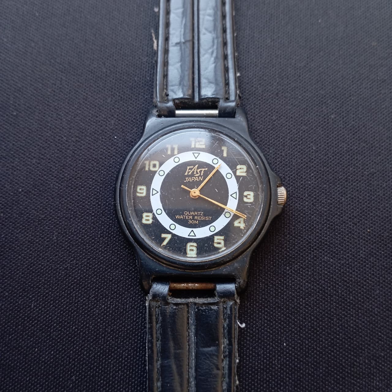 Rare Fast Japan Made Quartz Mens Water Resistant