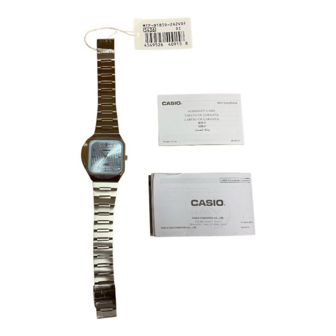 New CASIO MTP B185D 2A2V Casio Standard Wristwatch