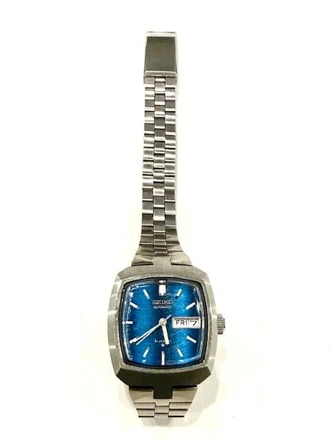 Working Seiko Automatic Blue Dial Day-Date 2706-3080 Women’s Watch H7-10-37