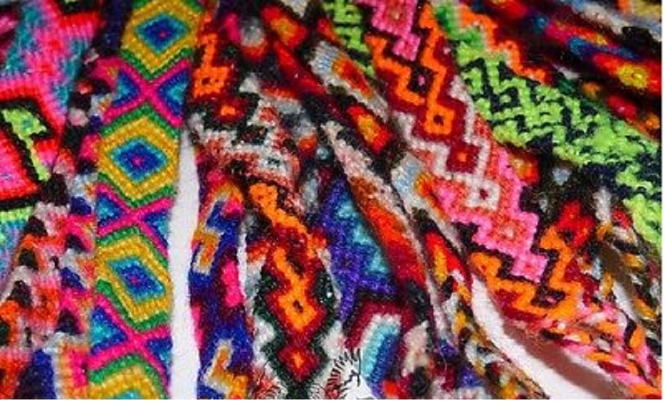 #230 Cuzco 15 Woven Wool Pattern Friendship Bracelets Pack Lot Peru Artisan Mix
