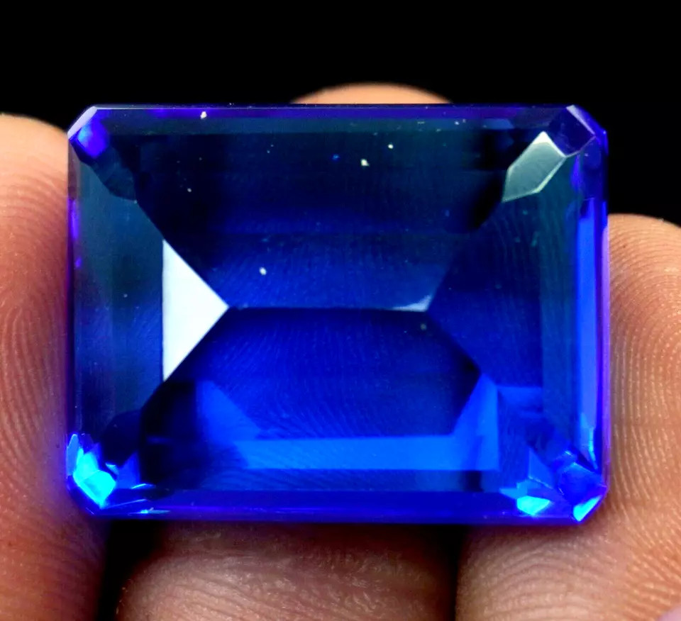 175 Ct Emerald Cut Natural GIE Certified Brazilian Blue Topaz Loose Gemstone