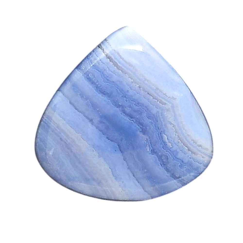 Blue Lace Agate 24.84×25.25×6.5 mm Heart Shape Polished Gemstone LS89-05436