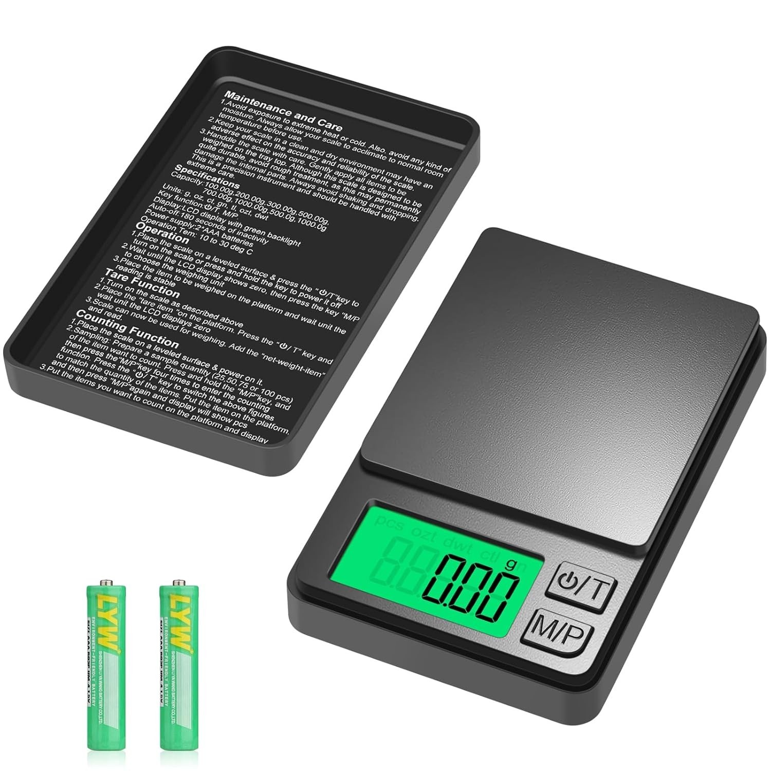 Multi-Unit Precision Pocket Scale 1000g – Ideal for Food, Coins, and Jewelry