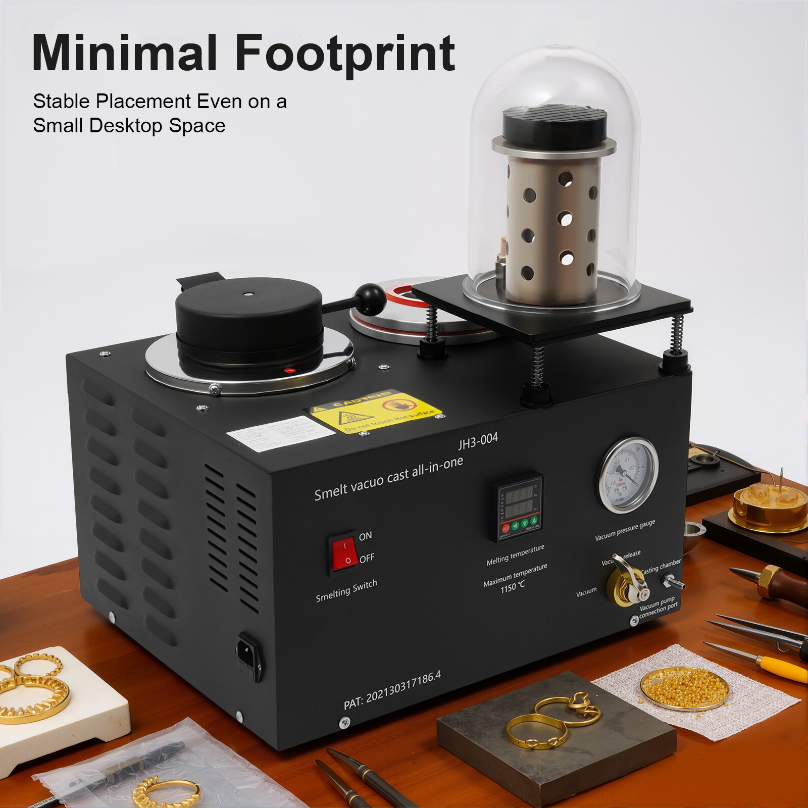 Jewelry Vacuum Casting Machine Jewelry Lost Wax Cast Combination Melter 2102℉