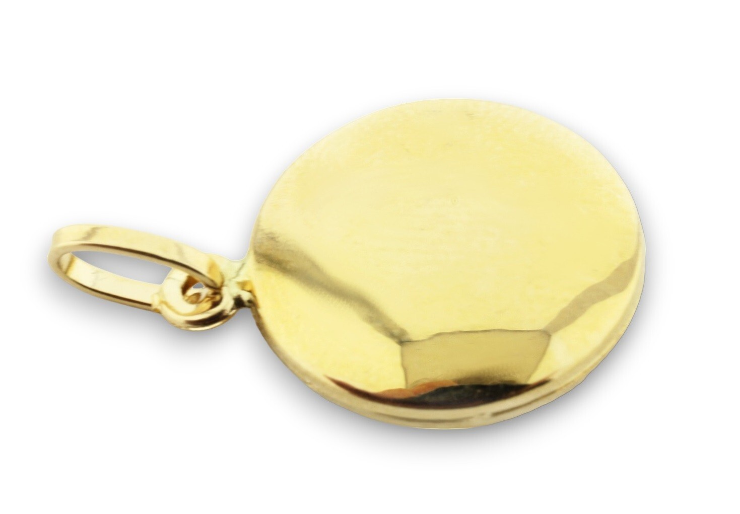 Good Luck Charm Pendant Evil Eye Amulet ALLAH 18kt 750/1000 Yellow Gold Unisex