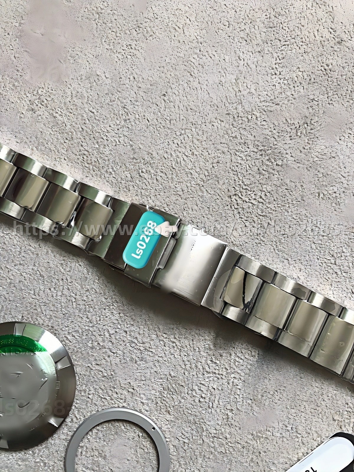 DIY SET for 2824 watch case + dial + hands + Strap sapphire 41mm