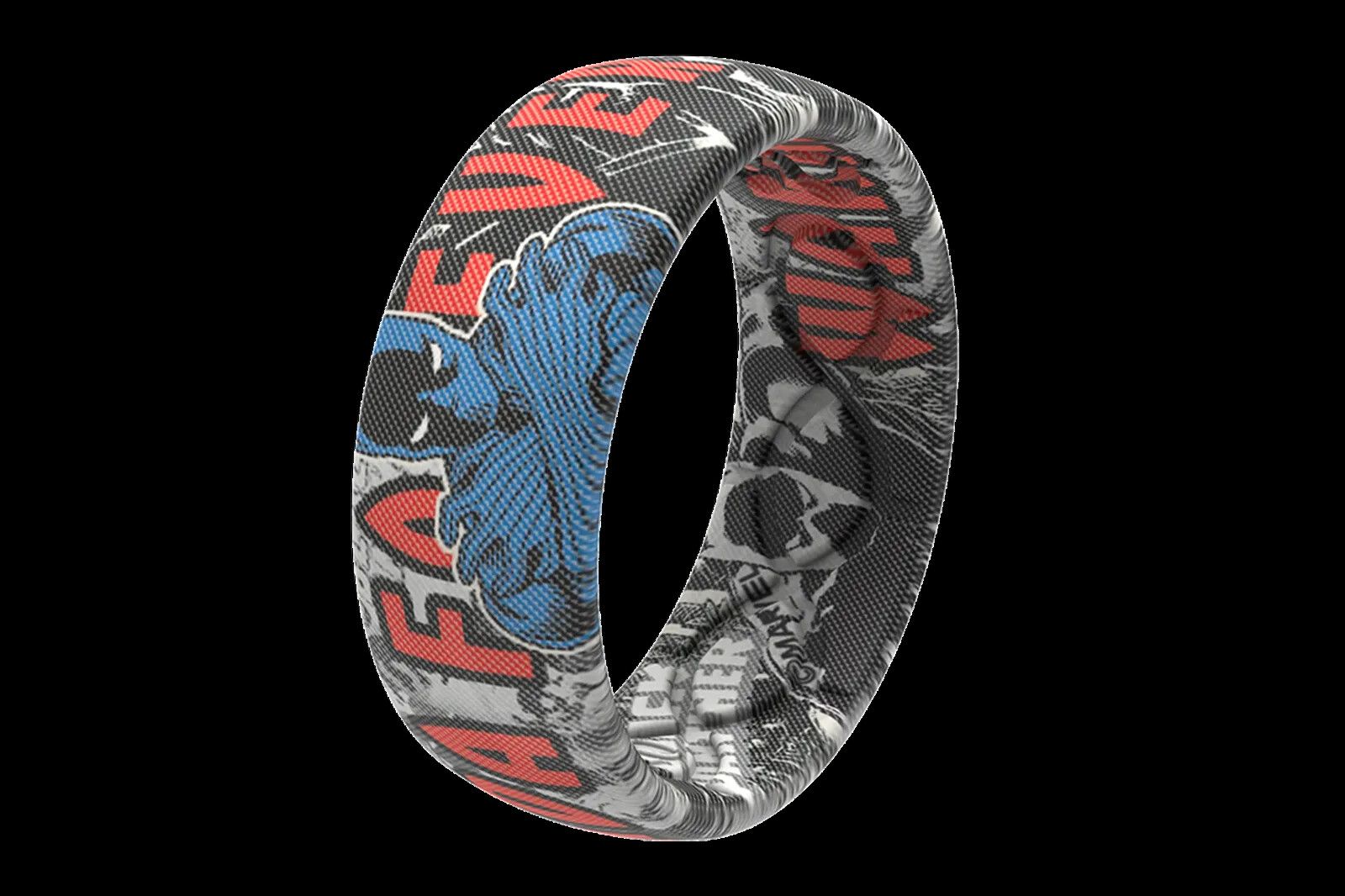 Marvel Groove Life “Black Panther Black & White Comic” Silicone Ring Size 9