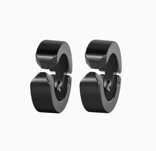 2pcs 316L Cuff Earring Non Piercing Hoop Earring Clip On Earring Fake Piercing