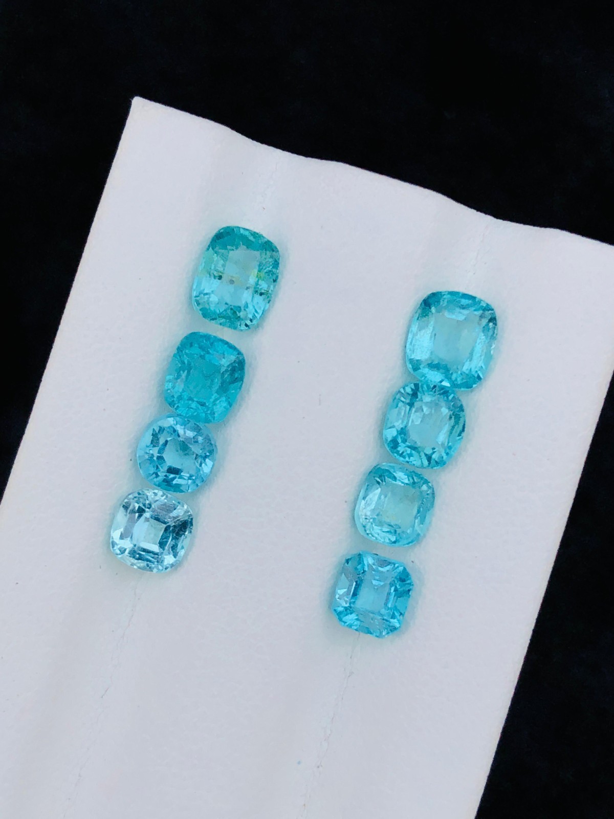 6.55 Carat Natural Cut Apatite lot Mix shape loose gemstone from Brazil.