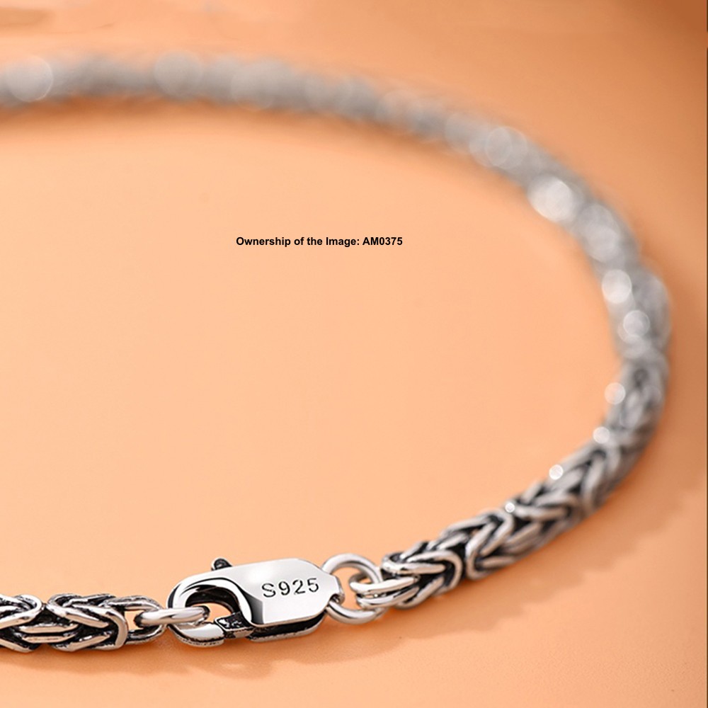 Solid Fine S925 Sterling Silver Bracelet 2.5mm Wheat Link Chain 6.7-7.9inch