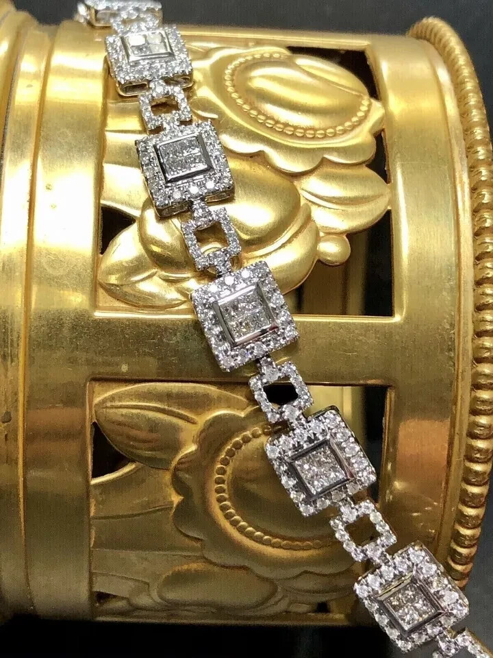 6Ct Lab-Created Diamond Women’s Gift Tennis Bracelet 14K White Gold Plated