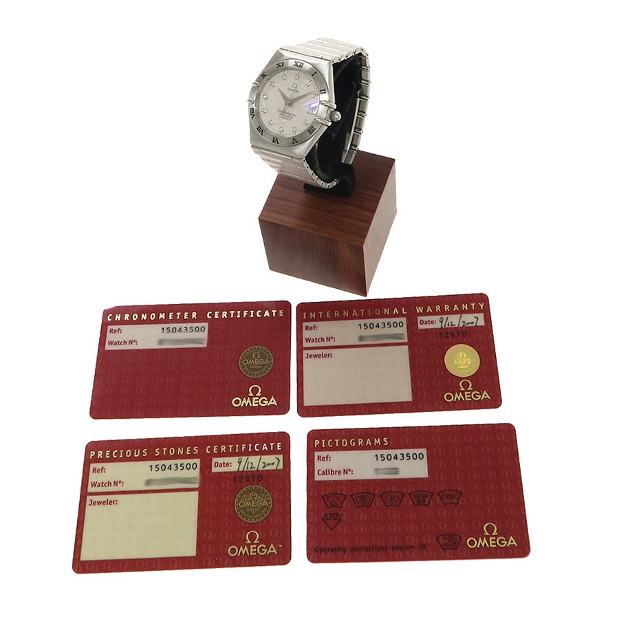 Omega Constellation 50th Anniversary 1504.35 Automatic Mens Watch 35.5mm Silver
