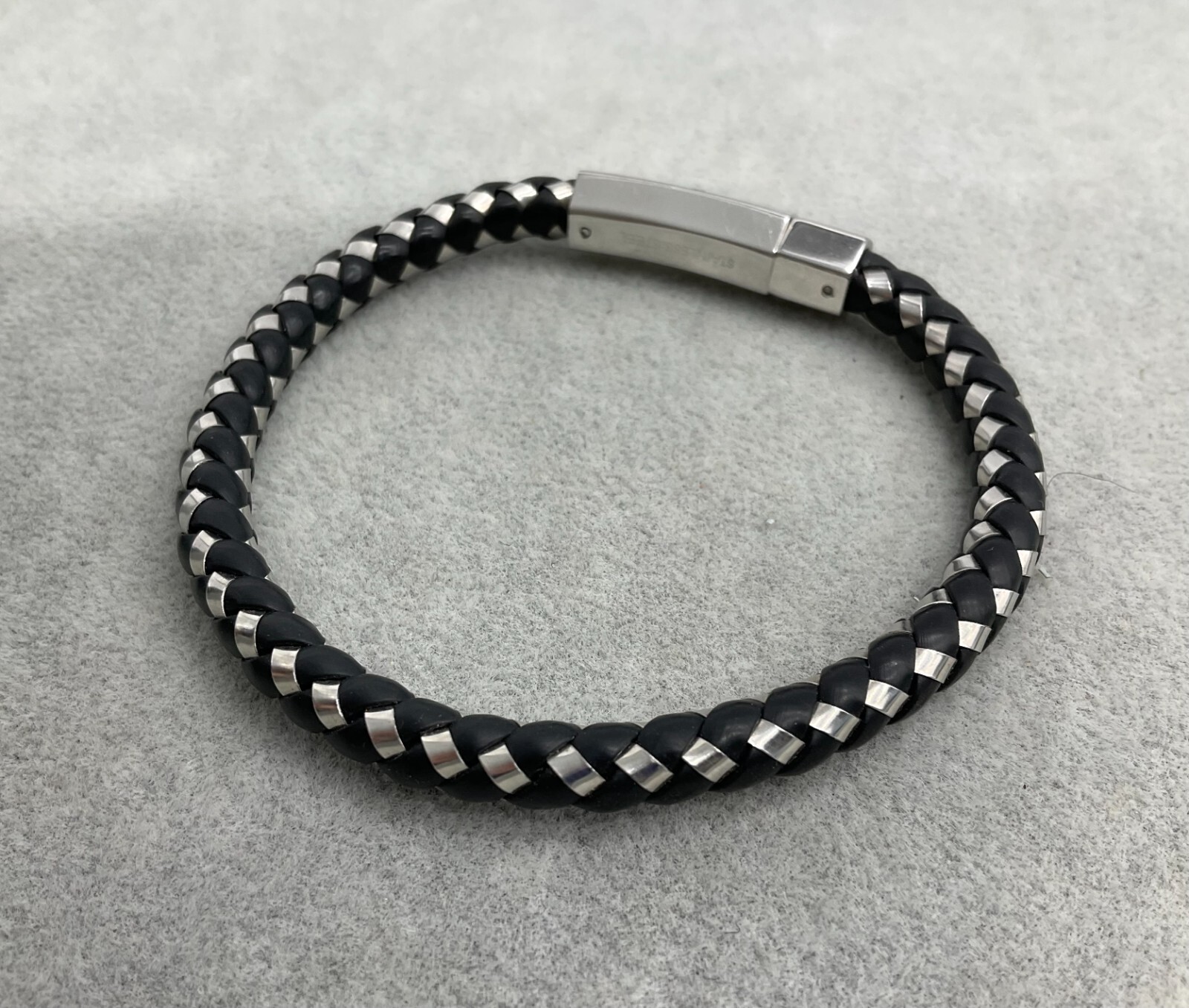 Michael Kors leather & stainless steel bracelet set in box *see description* N6