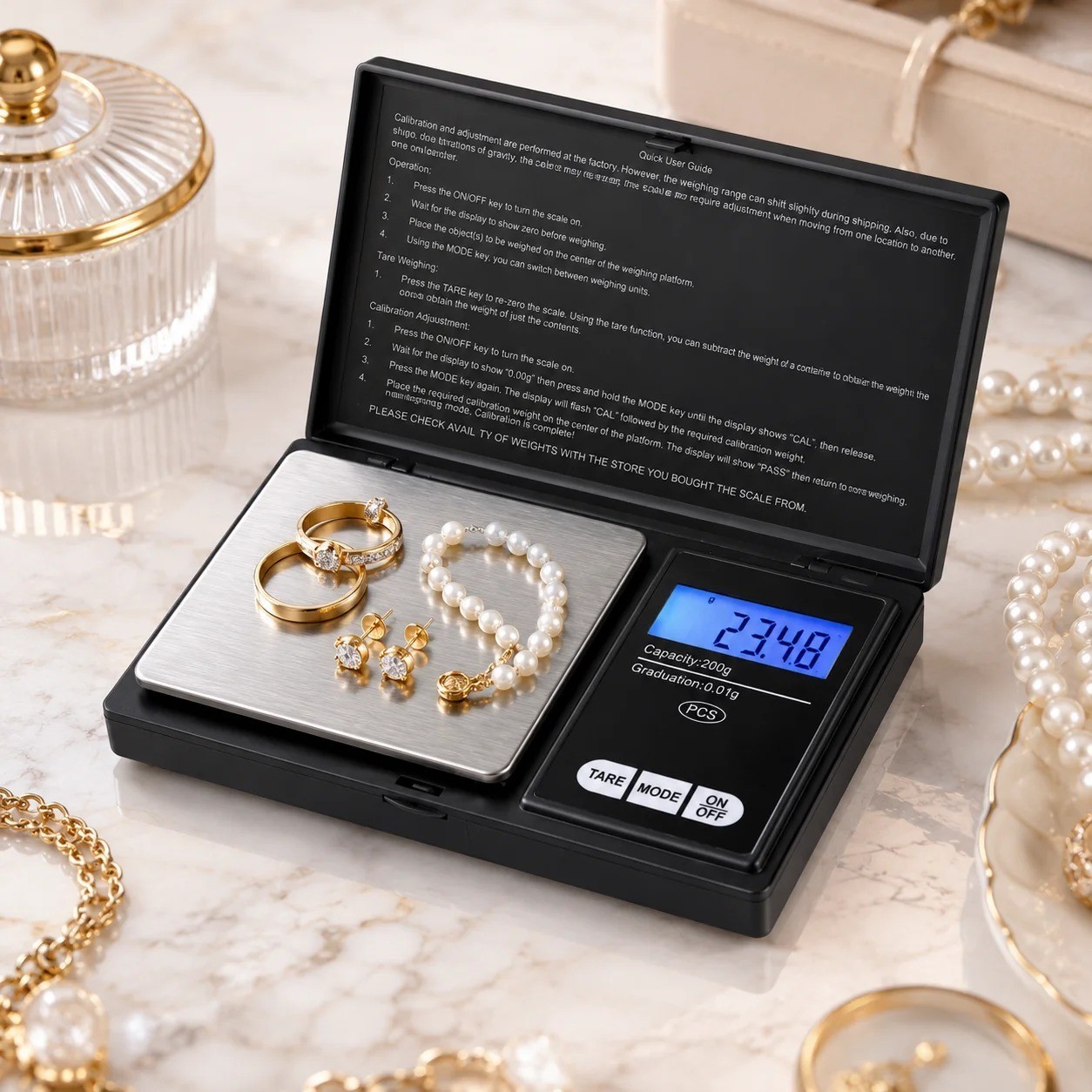 Digital Pocket Scale 1000g x 0.1g Gram | Gold Silver Coin Jewelry Herb Grain
