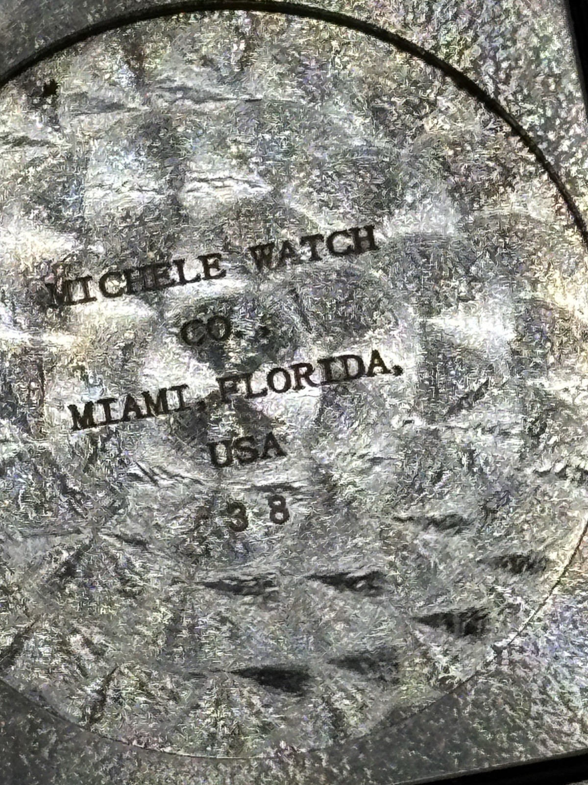 Michele Deco Diamond Chronograph 71-6000 Watch, ETA 251 471 Movement, Runs, READ