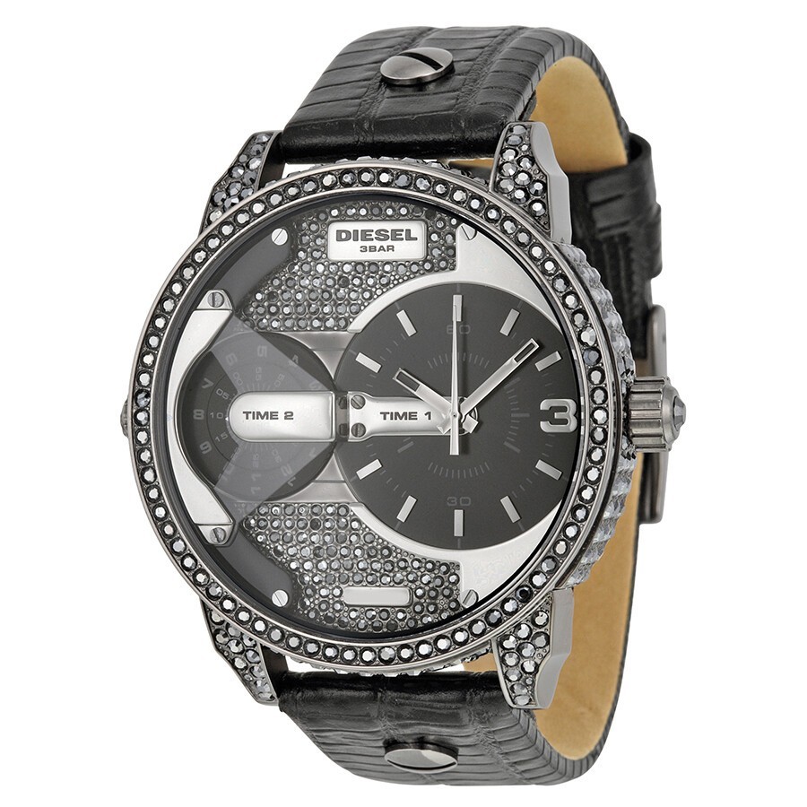 Diesel DZ7328 Mini Daddy Black Ion-Plated Steel Fashion Analogue Watch New